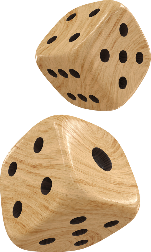 wooden dice